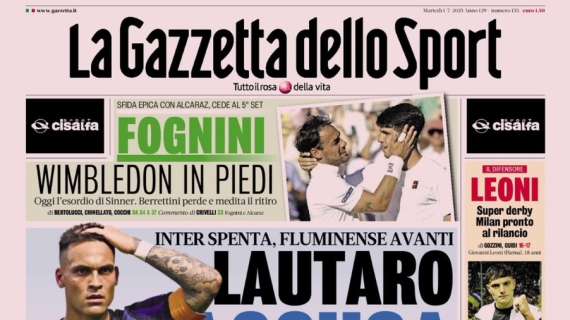 Gazzetta - Lautaro accusa, Juve, prova Real